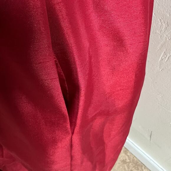 Alfani Retro Style Women’s Cocktail Party Dress Size 10 Shimmer Red Tie Waist - Picture 14 of 14
